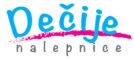 Logo decije nalepnice roza i plava boja oznacava da je za decake i devojcice